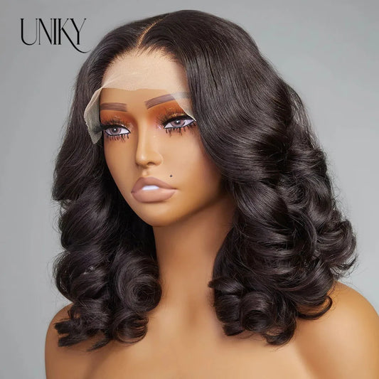 Body Wave 4x4 Transparent Lace Front Human Hair